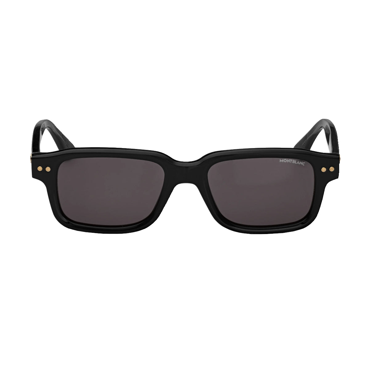 Lunettes de soleil rectangulaires a monture en acetate noire