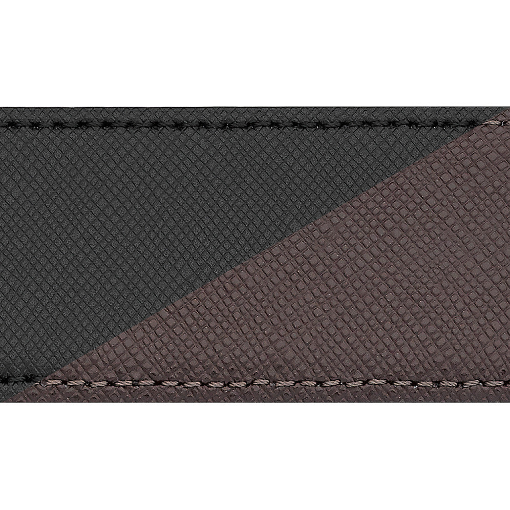 Ceinture affaires réversible noire/marron à couper selon la taille - Boutique-Officielle-Montblanc-Cannes