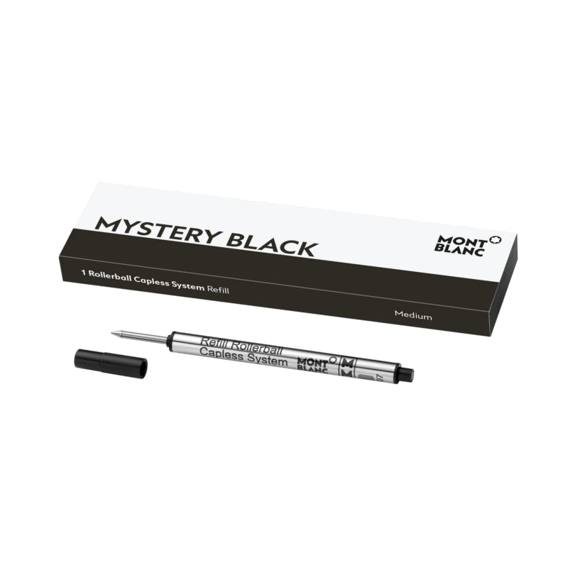 1 recharge pour rollerball sans capuchon (M) Mystery Black