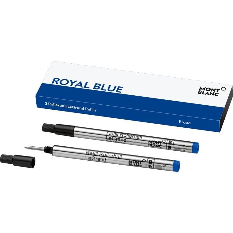 2 recharges pour Rollerball LeGrand (B), Royal Blue