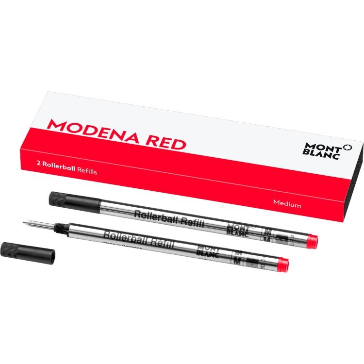 2 recharges pour rollerball (M), Modena Red