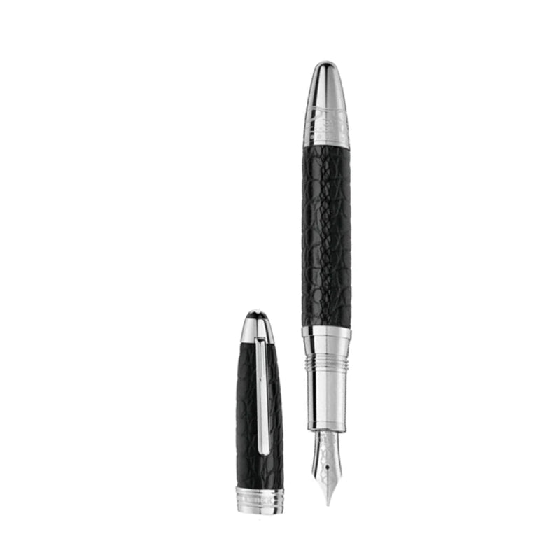 Stylo plume Great Masters Exotic Leather en cuir d'alligator noir