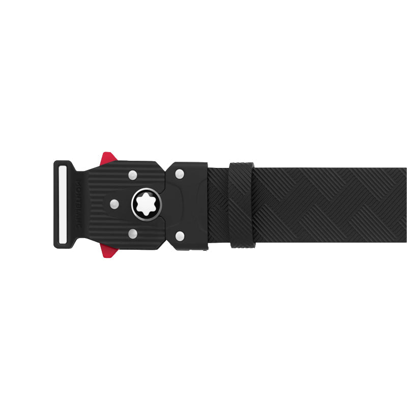 Ceinture Montblanc de 35 mm En Cuir Noir Imprimé Avec Fermoir M Lock 4810