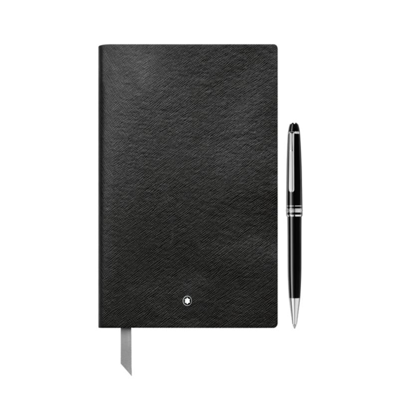 Coffret stylo bille platiné Meisterstück Classique et Carnet #146 noir